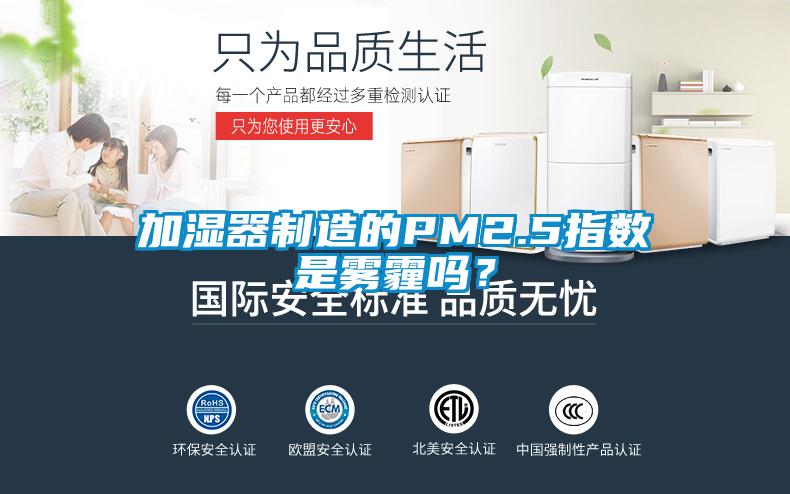 加濕器制造的PM2.5指數(shù)是霧霾嗎？