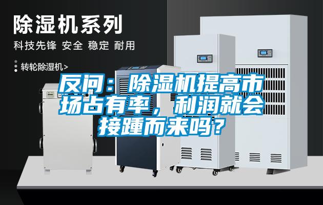 反問：除濕機提高市場占有率，利潤就會接踵而來嗎？