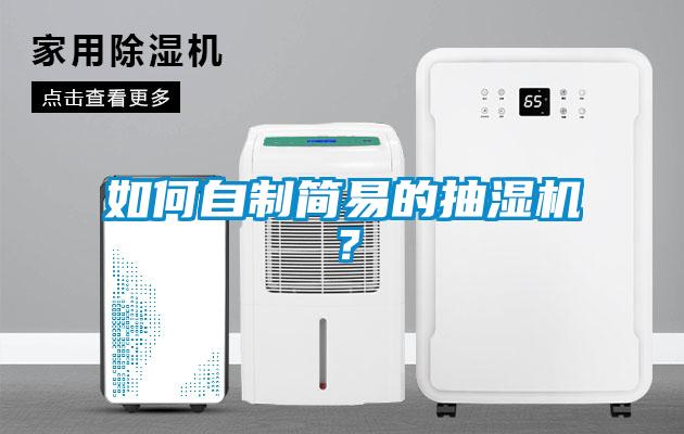 如何自制簡易的抽濕機？