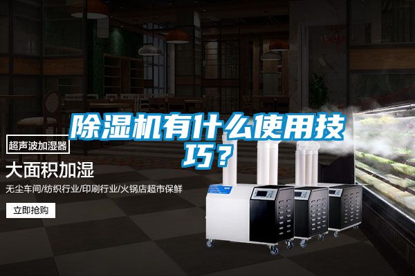 除濕機有什么使用技巧？